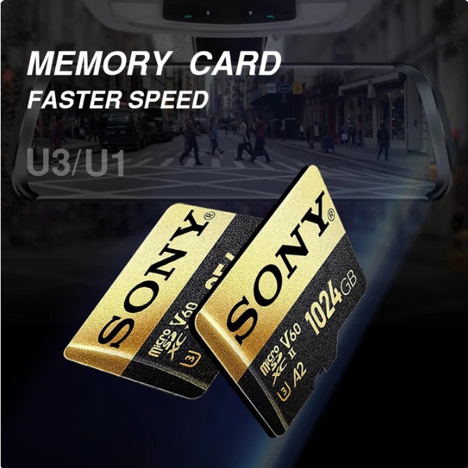 Original 512 gb SONY-Cartão Micro SD Classe 10, C