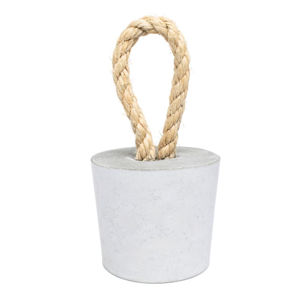 Peso de Porta Decorativo 1,3Kg Concreto com Base Anti Risco