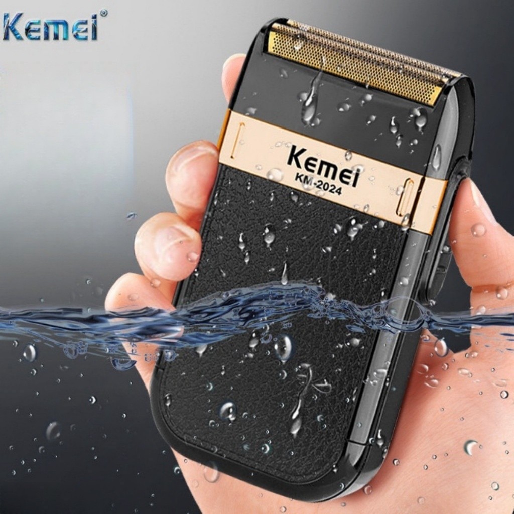 Maquina de barbear Barbeador elétrico sem fio recarregável Kemei Classic Shaver Km 2024 – Bivolt