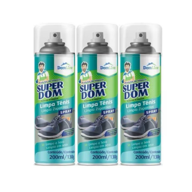Limpa Tenis Espuma Clareador 150ml Limpa a Seco
