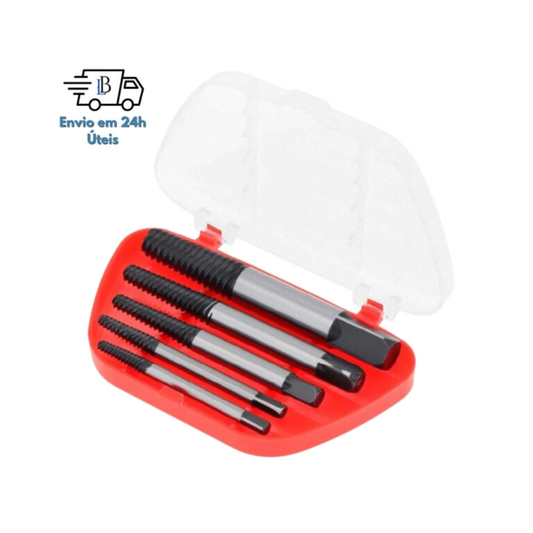 Kit 5 Peças Extrator de Parafusos Quebrados e Dan
