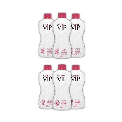 Kit com 6 unidade  Acetona Vip – Removedor d