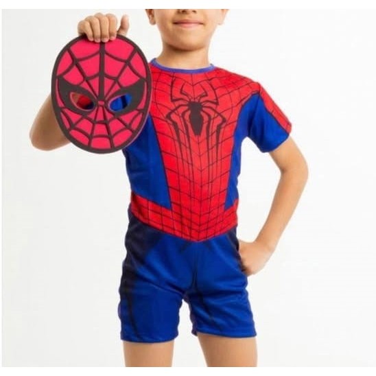 Fantasia Infantil Homem Aranha curta Spider Man Co