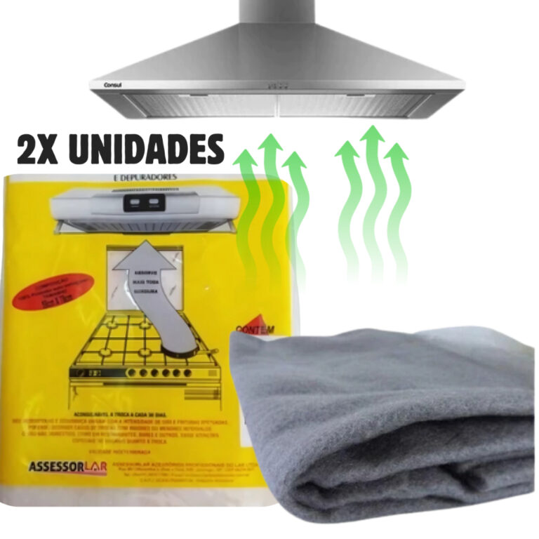 Kit 2 Filtro Para Coifa Depurador Exaustor Sugar M