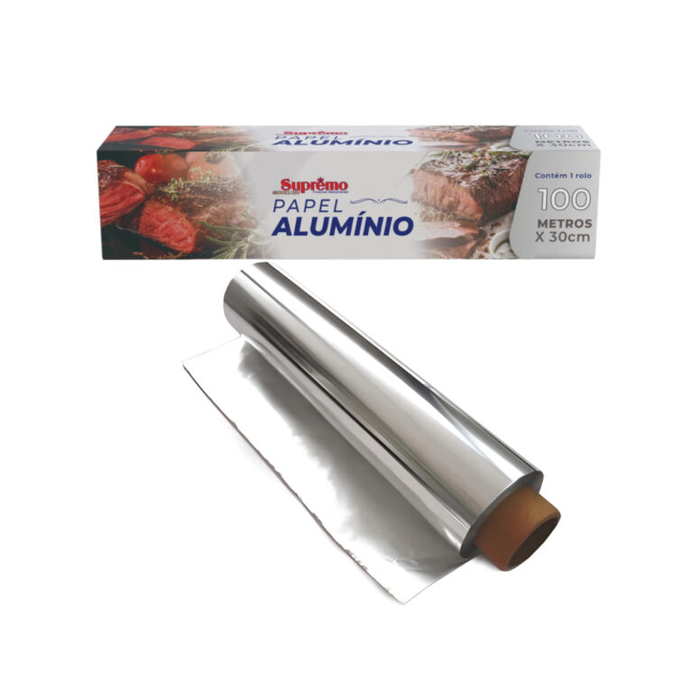 ROLO PAPEL ALUMÍNIO 100 METROS X 30 CM – SU