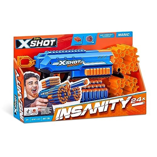 LANCADOR XSHOT INSANITY MANIAC PISTOL 24 DARDOS CO