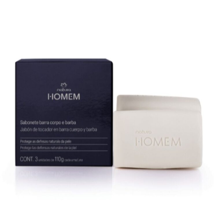 Sabonete Homem Cabelo e Barba c/3 Natura