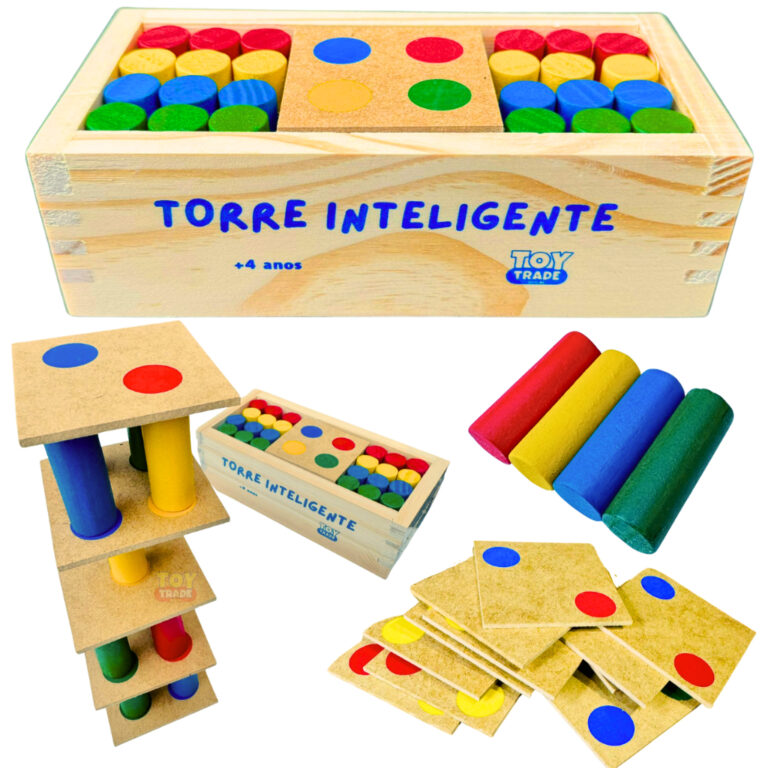 Jogo Torre Inteligente Toy Trade 34 Peças de Made
