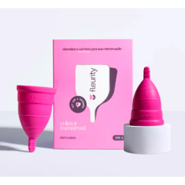 KIT FLEURITY COLETOR MENSTRUAL COM 2 UNIDADES R