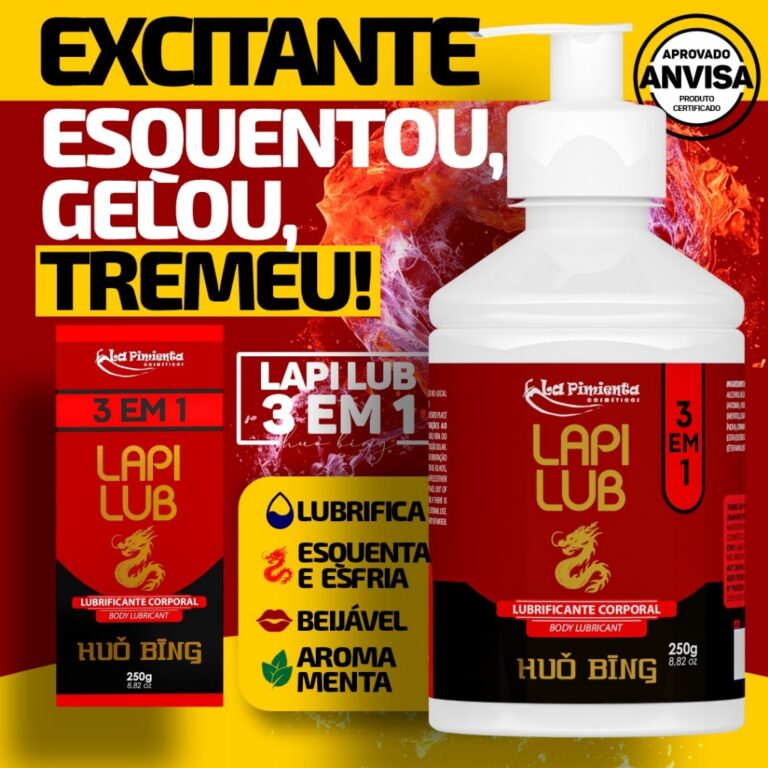 GEL LUBRIFICANTE EXCITANTE QUE GELA E ESQUENTA A P
