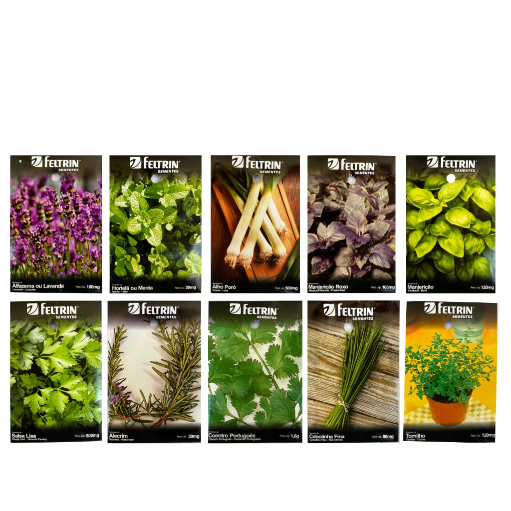 Sementes de Temperos e Ervas – Monte sua Horta Feltrin e Semear Shop