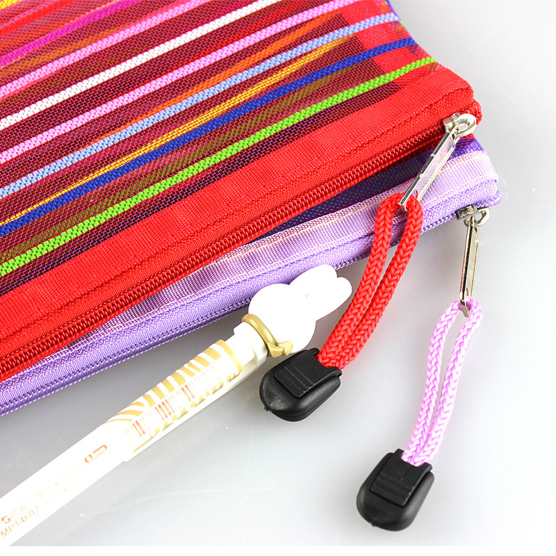 Estojo Multiuso Bolsinha Nylon Colorido Necessaire Promoção