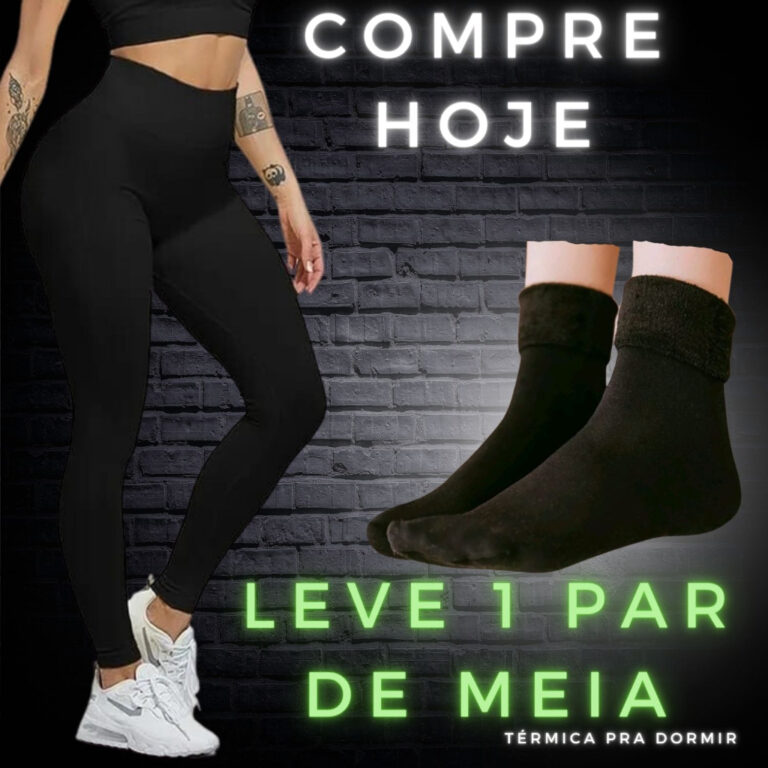 CALÇA Legging Flanelada Peluciada com Costura Ref