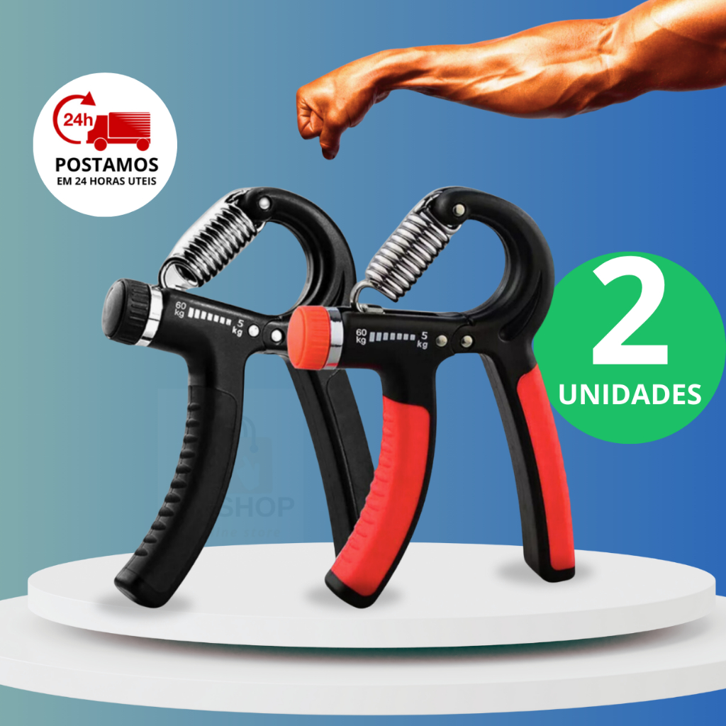 Hand Grip Flexor De Punho Ajustável Exercício Para Mãos  Mola Treinar Antebraço 60kg