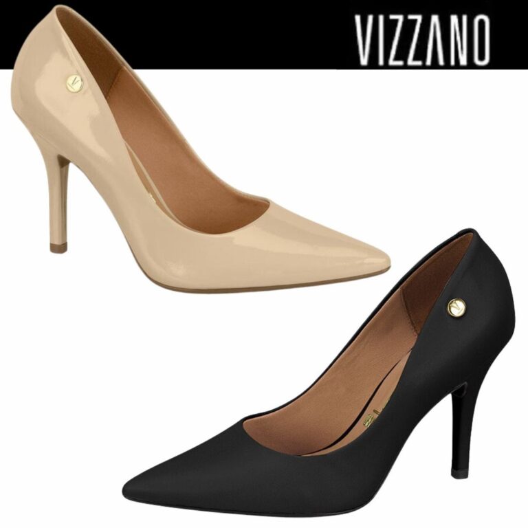 Sapato Scarpin Feminino Vizzano Salto Alto Bico Fi