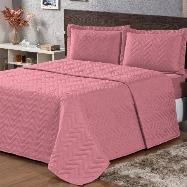 Cobre Leito Queen Size Colcha Queen 2,40m x 2,20m 