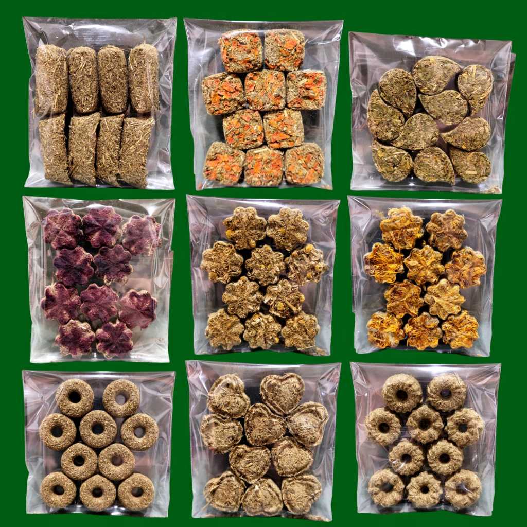 Petisco De Feno Para Roedores (Coelho, Porquinho Da Índia, Chinchila..) 12 UNIDADES