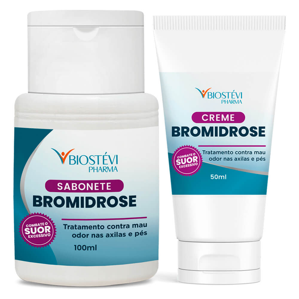 KIT PARA CONTROLE DE ODOR NAS AXILAS E PÉS (BROMIDROSE)
