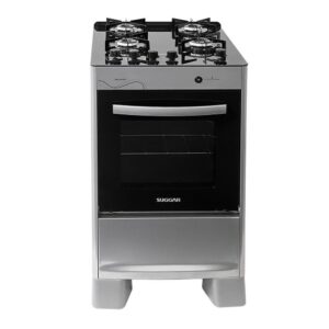 Fogão Suggar Neo Glass: Design Inox e Performance para Sua Cozinha