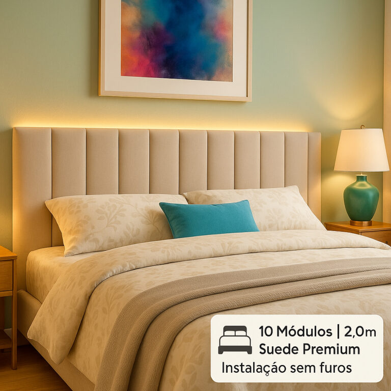 Kit 10 Cabeceira de Cama Casal King Queen Estofada