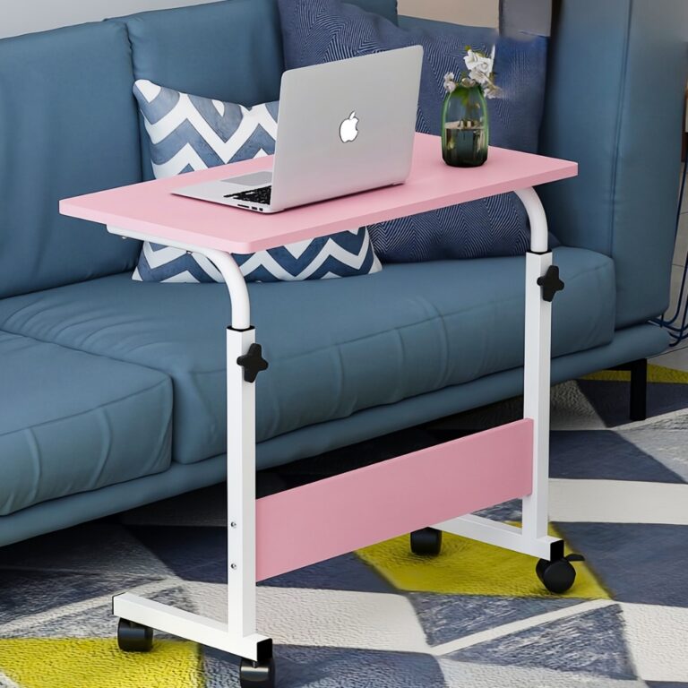 Mesa Multiuso Ajustável com Rodinhas  Mesa Latera