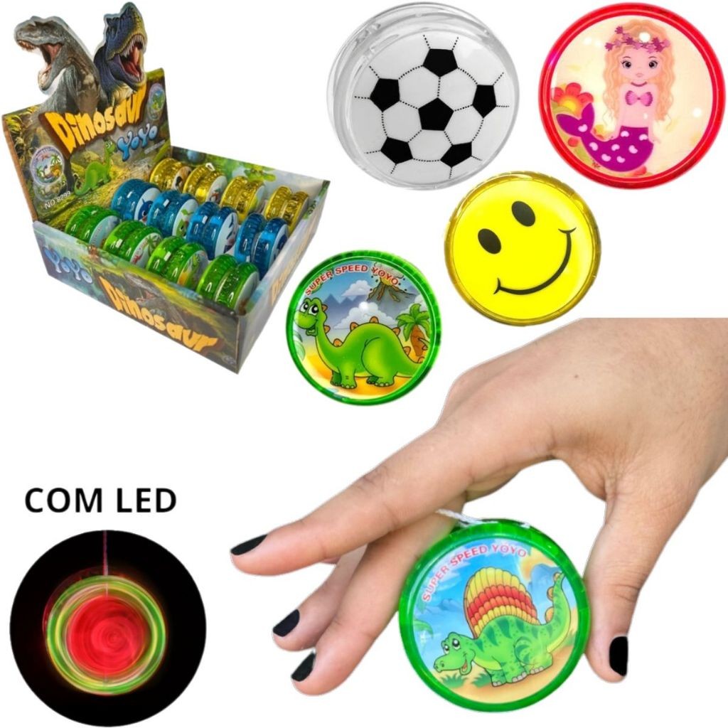 Ioiô Infantil Desenhos Animados  Diversão Colorida para Todas as Idades Sortido