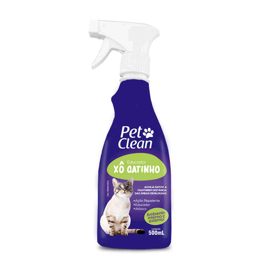 Xô Gatinho Pet Clean – 500 ml Educador Adestrador Sanitário Repelente Afasta Gatos