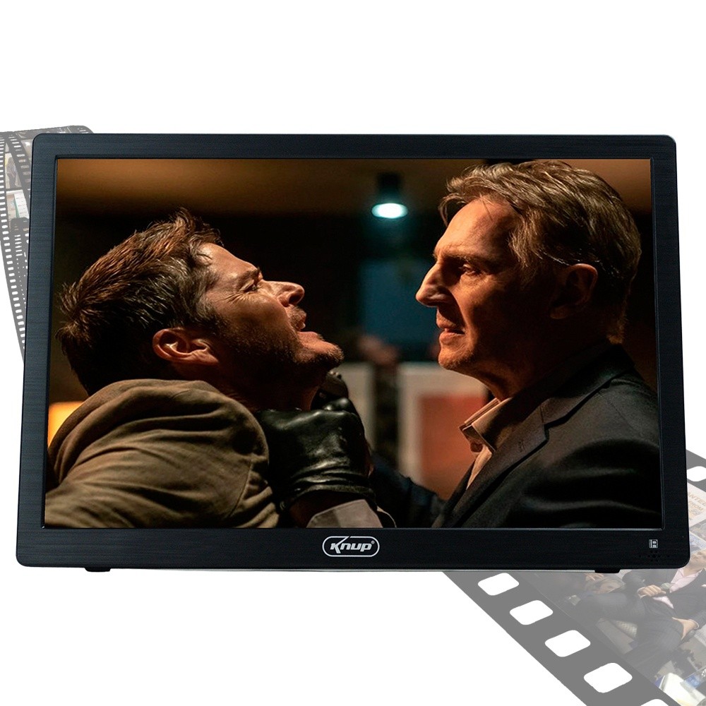 TV Digital Portátil 14.1 com Tela HD, USB, HDMI, Bateria Recarregável | ISDB-T | Controle Remoto