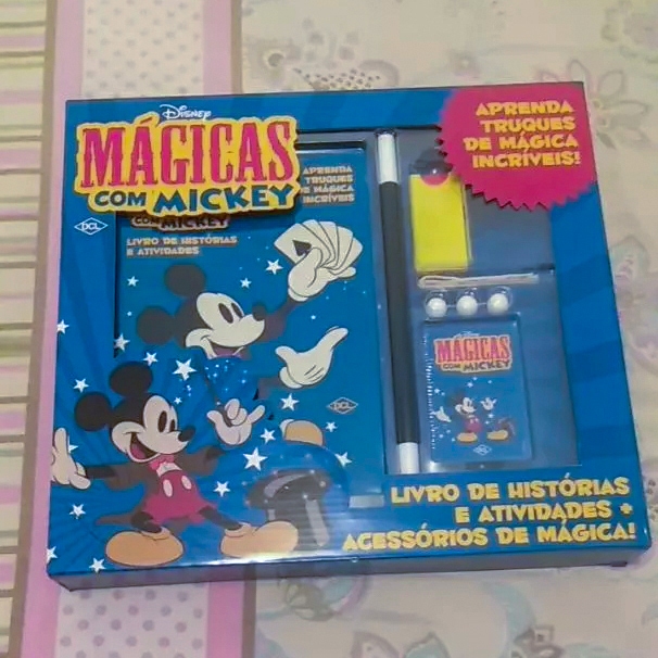 Kit de Mágicas Disney Infantil com Mickey + Livro