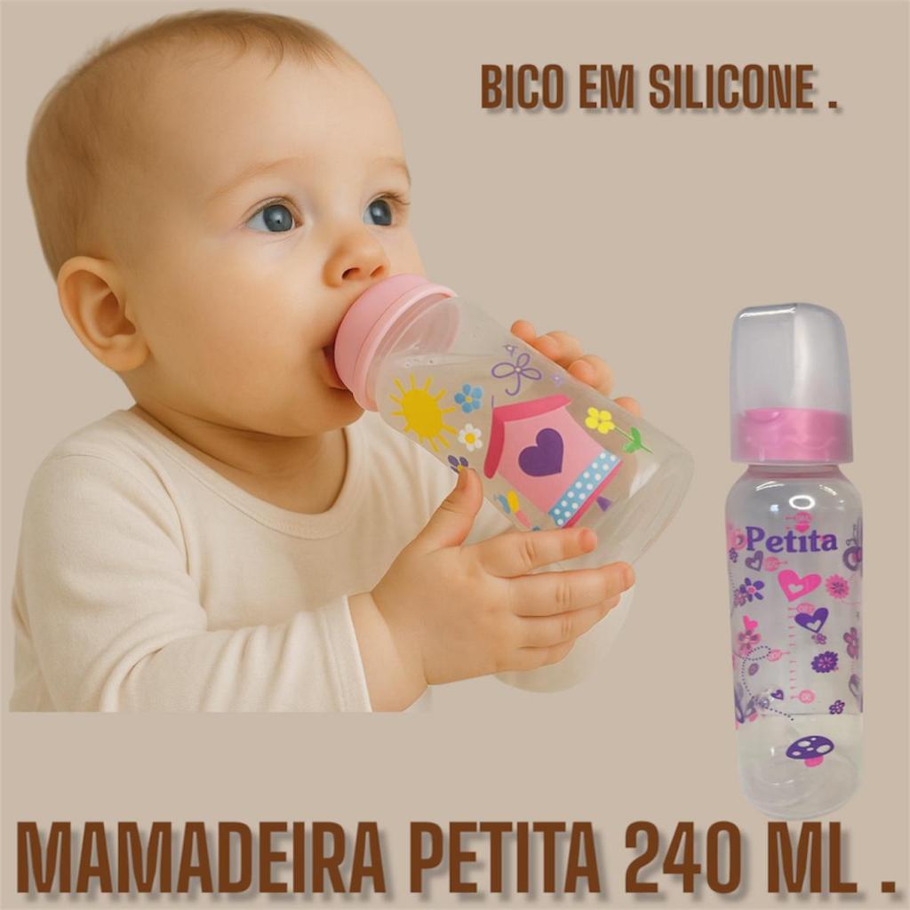 MAMADEIRA 240 ML PETITA LINHA PREMIUM  1 MAMADEIRA E KIT C/2 MAMADEIRAS. ENVIO IMEDIATO .