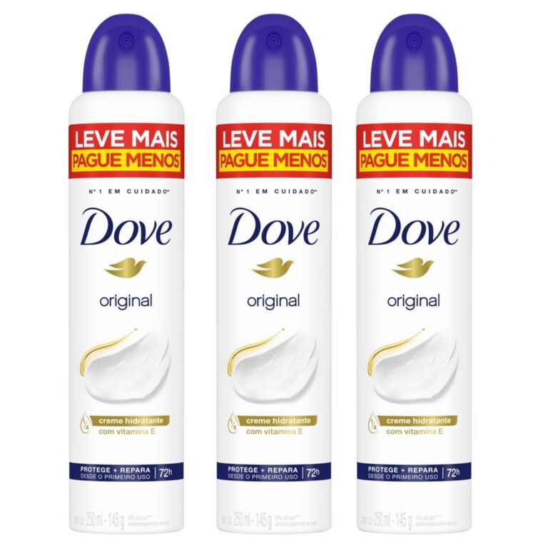 Kit 3 und Desod  Dove Original 250ml