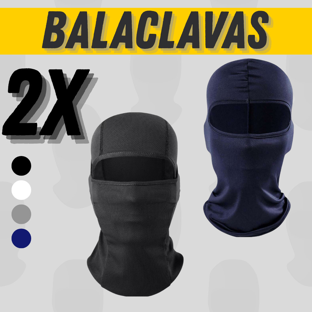2 Balaclavas Toucas Ninja – Toca proteção UV 50+ proteção soler, kit inverno.