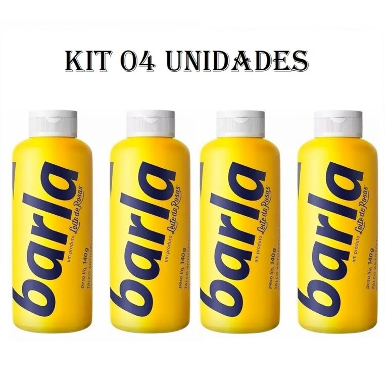 Kit C/ 4 Talco antisséptico Barla 140g + Brinde