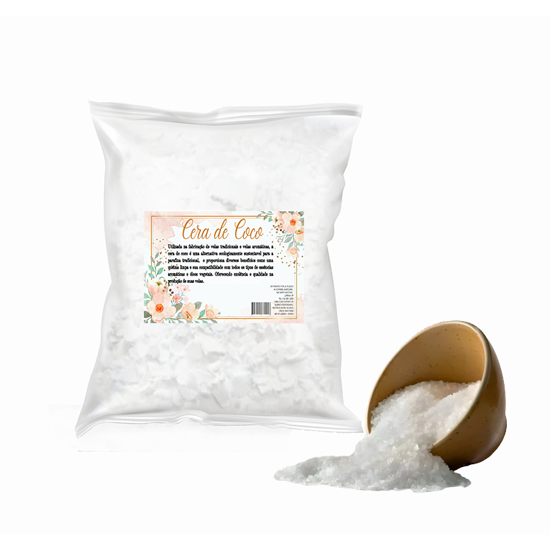 Cera Vegetal De Coco Em Escamas Pronta Para Uso Para Velas Artesanais e Velas Decorativas