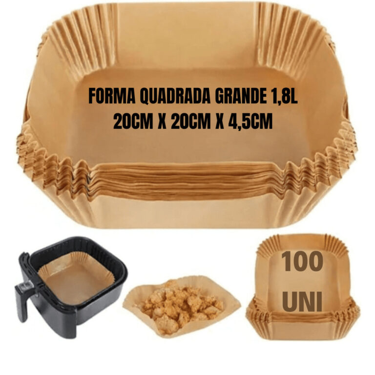 100 pçs forma descartável para fritadeira air fr
