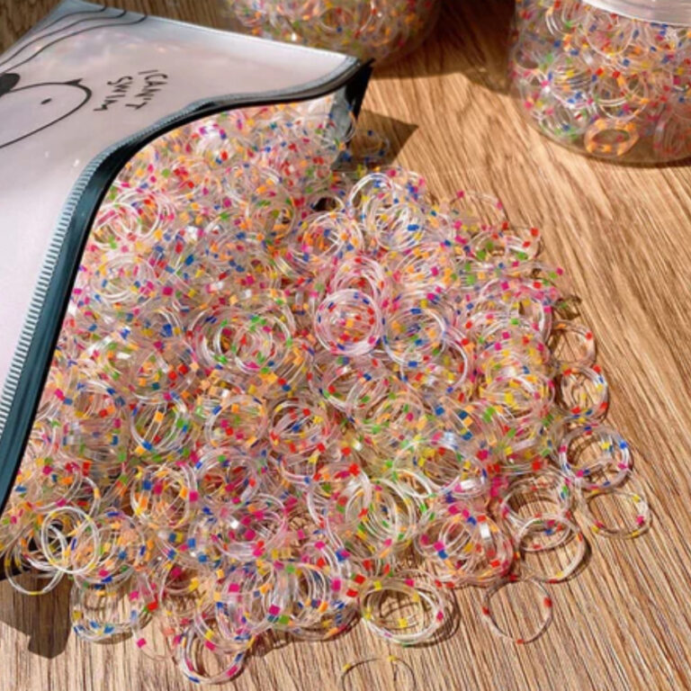 1000pcs/bag Corda De Cabelo Infantil De Alto Elás
