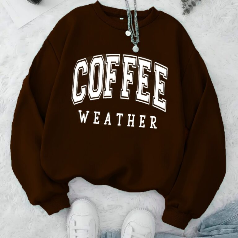 Moletom Careca Coffee Weather Gola Redonda Casaco 