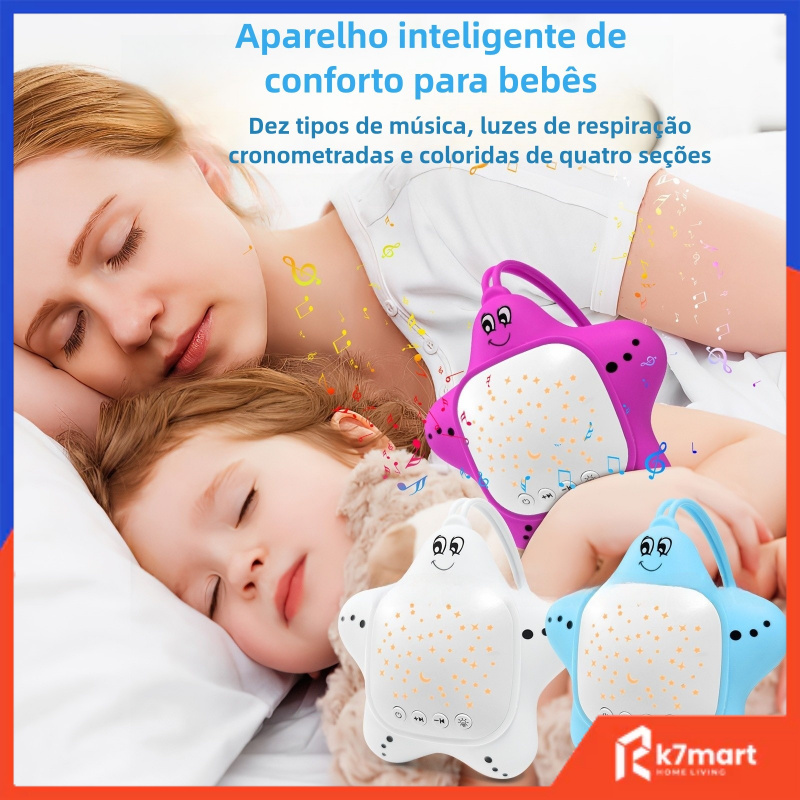 Máquina De Ruído Branco Leitor Baby Sleep Soother Som Noturno