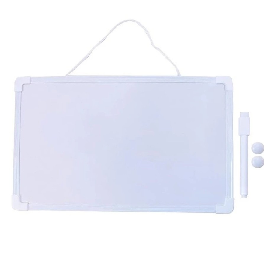 Lousa Quadro Branco Mold Aluminio 30x40cm Cor Branca