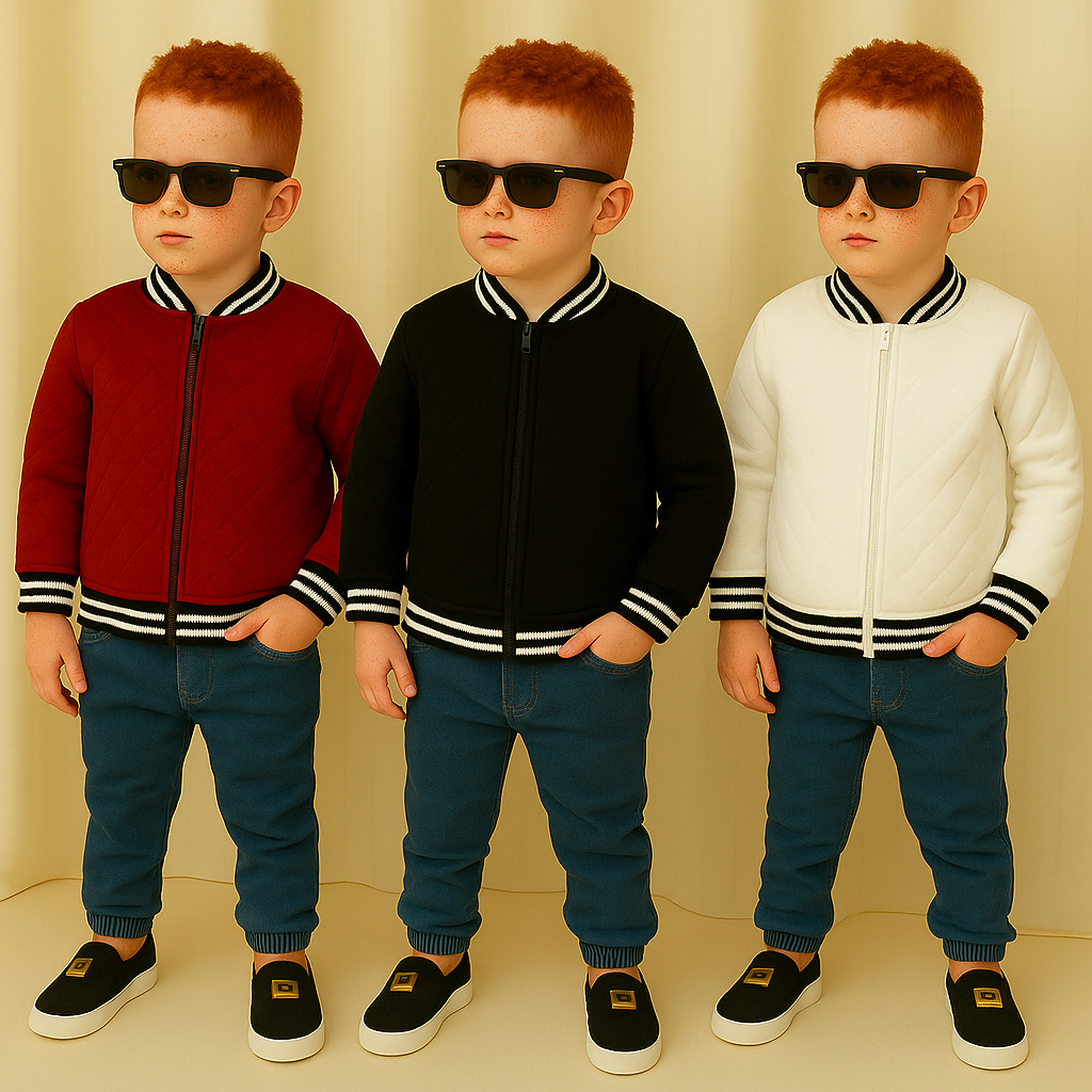 Jaqueta menino Bomber infantil 02 ao 16 Juvenil blogueiro luxuoso