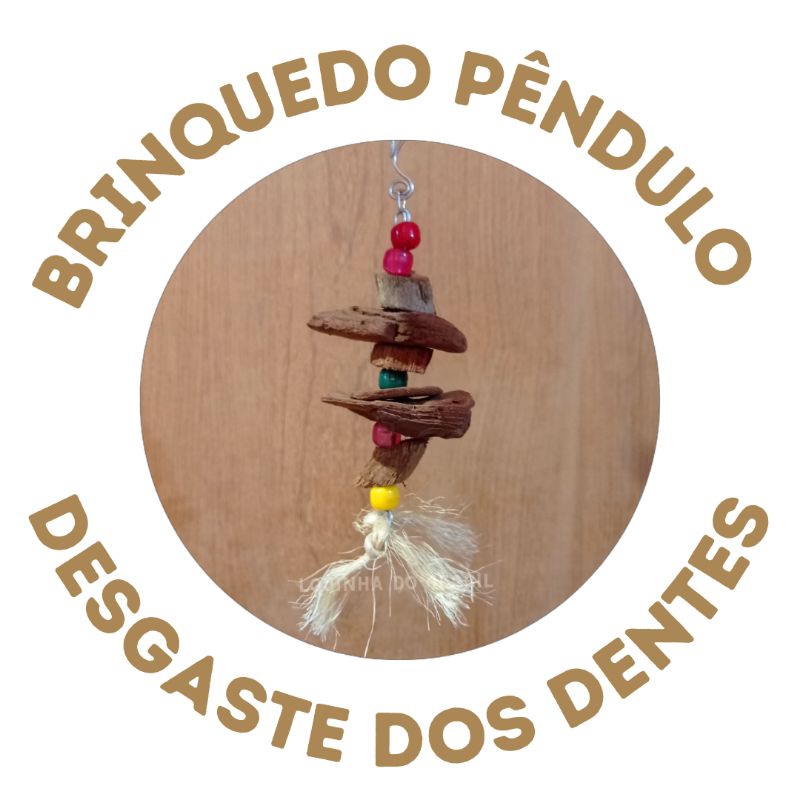 1 Mini Pêndulo para desgaste dos dentes de roedores e lagomorfos e aves