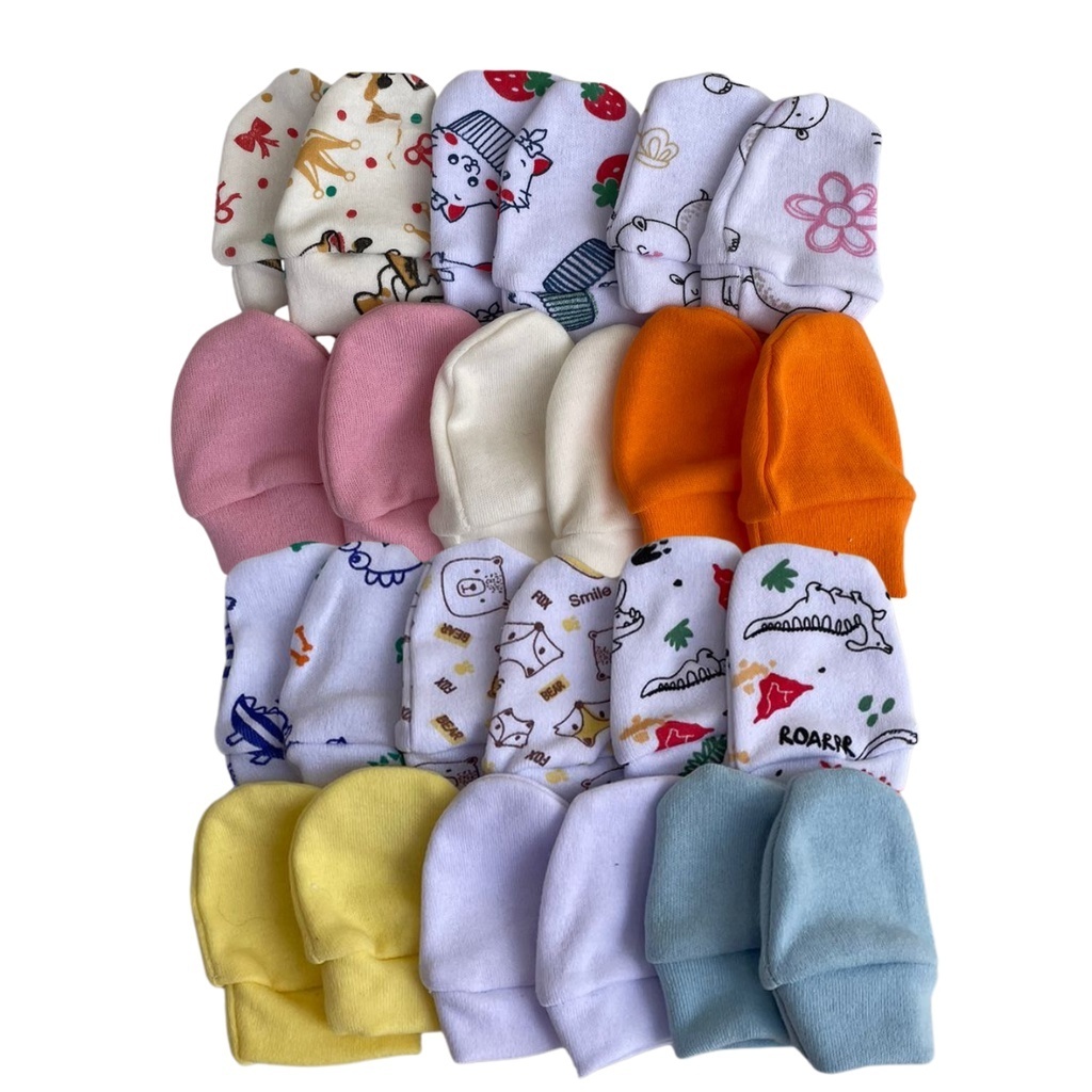 Kit 6 Pares Luvinhas para bebês 100% Algodão Fio 30 Premmium