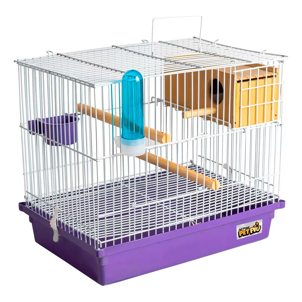 Criadeira de Periquito Metal e Plástico Resistente Durável Jel Plast Pet Piu