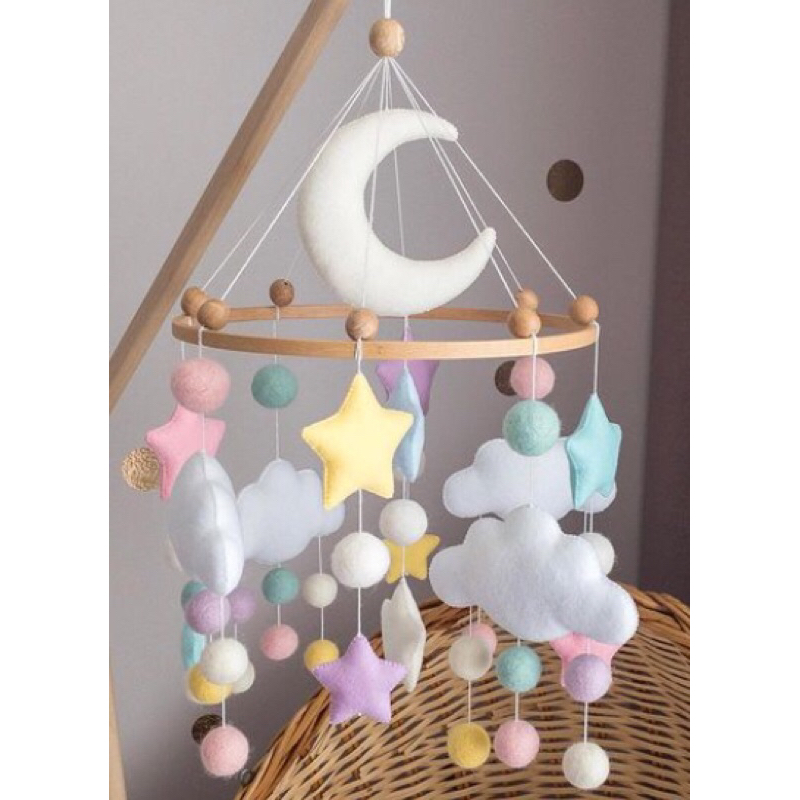 Móbile de Berço Algodão Doce Sonho