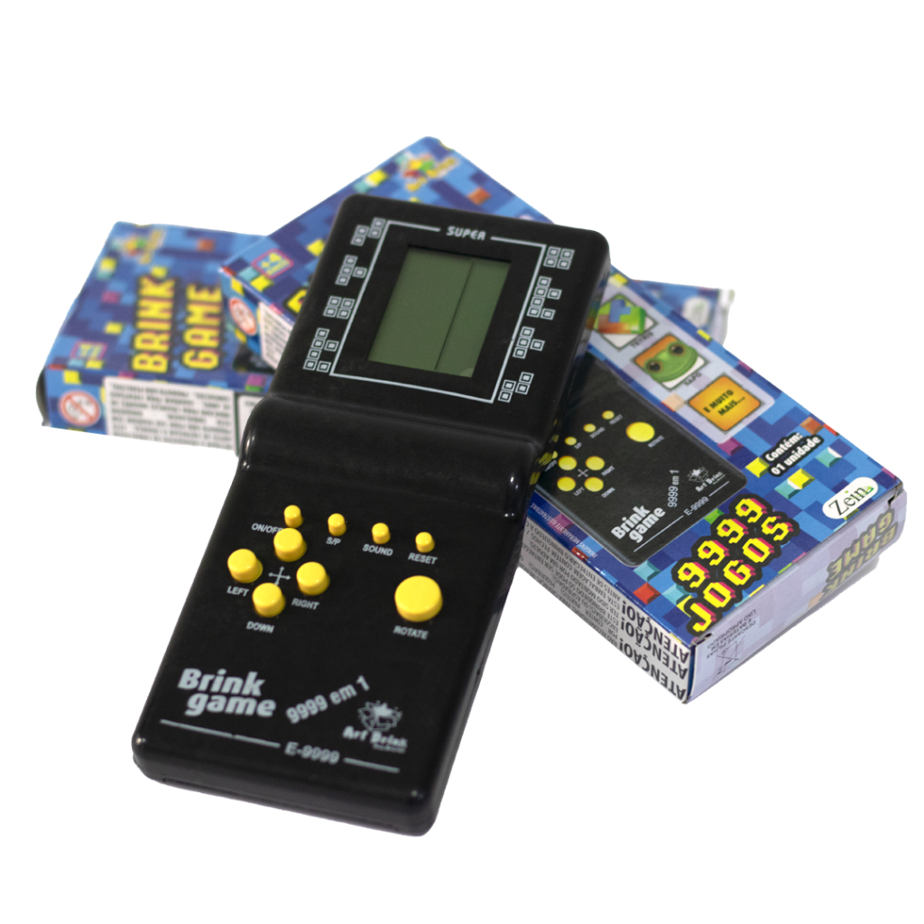 Super Mini Game Brink Game 9999 Em 1 Jogos Retro Vídeo Game Portátil
