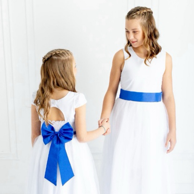 Faixa e Laço Dama de Honra Azul  Royal  Acessóri