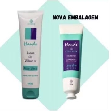 Kit 3 Creme de Mão Creme Luva De Silicone 100% Al