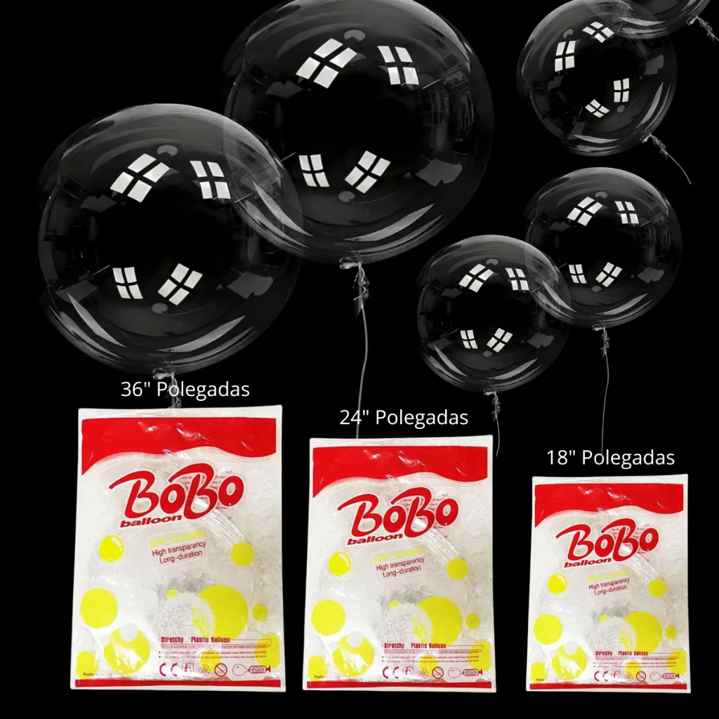 Balão Bubble Bolha Transparente 18 24 36 Polegadas