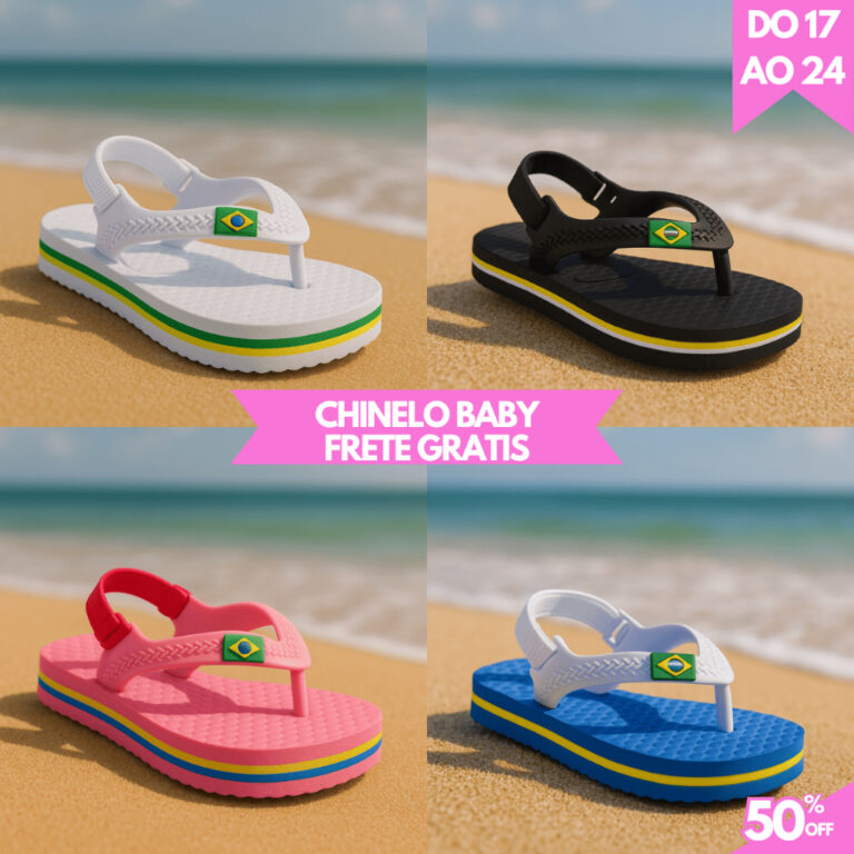 Chinelo e Sandália para Bebê Menino e Menina Con
