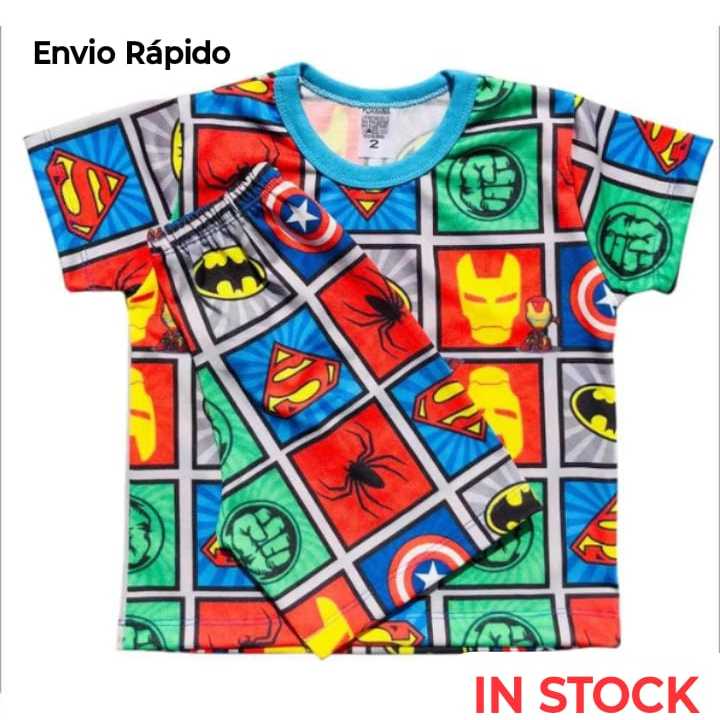 Pijama Infantil Masculino Verão – Short + C